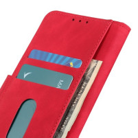 Луксозен кожен калъф тефтер стойка и клипс FLEXI за Nokia G21 TA-1418 / Nokia G11 4G червен 